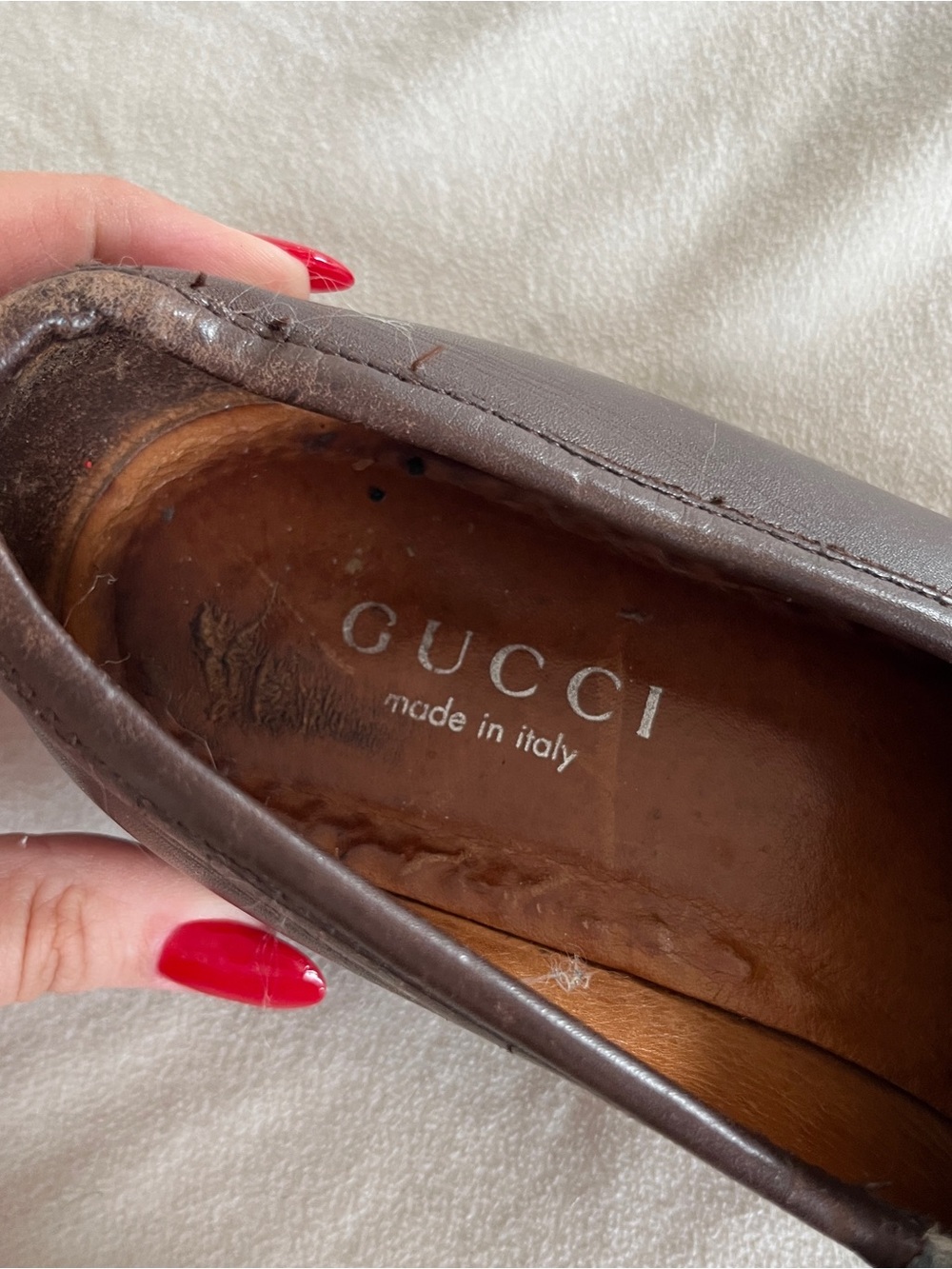 Gucci Brown Classic Horsebit Loafers Size Womens 9 - Picture 4 of 12